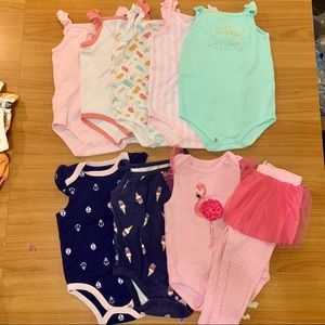 🪴Sleeveless onesies for toddler, 9 pieces